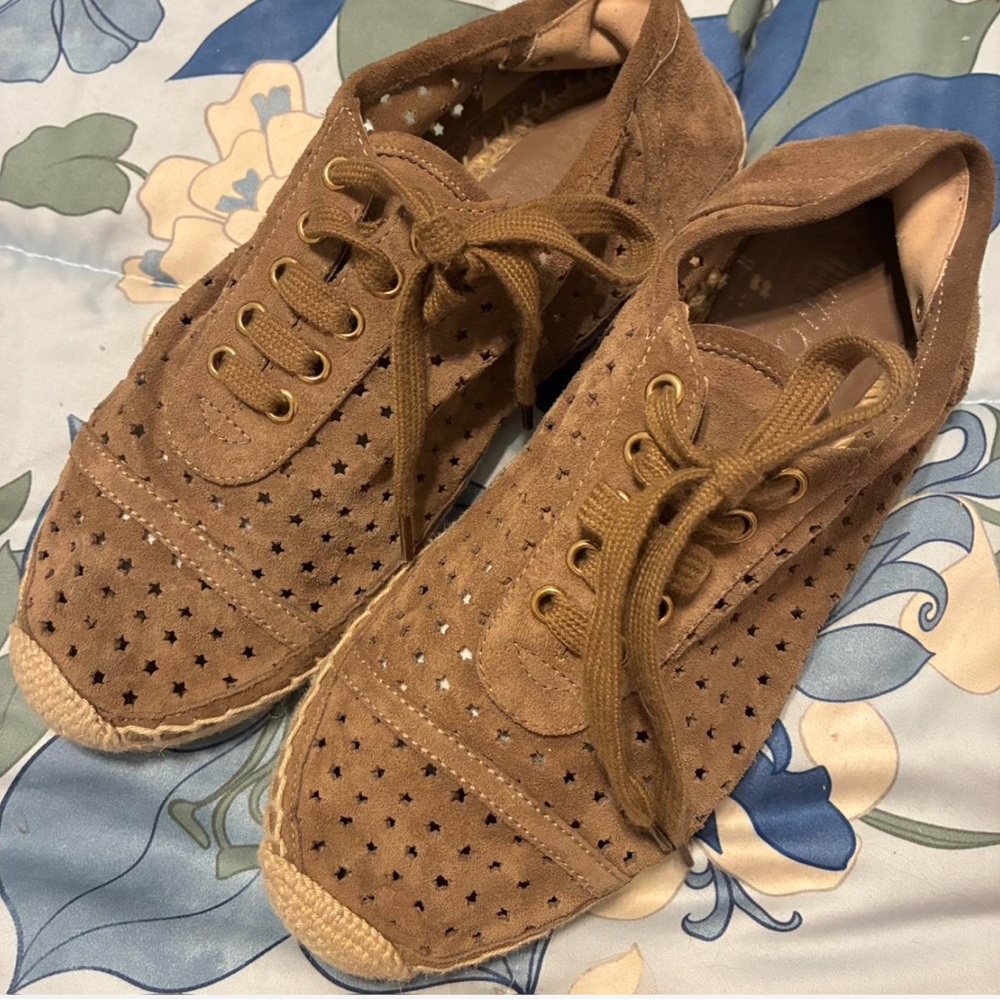 Jimmy Choo suede star cutout espadrille sneakers ⭐️